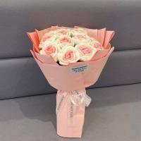 ราคา ของขวัญถักด้วยมือดอกไม้แบบทำมือแพ็คเกจวัสดุถักไหมพรมขนช่อมือกุหลาบวันวาเลนไทน์แฟนของขวัญแต่งงาน (18840527279)