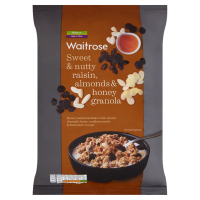 ราคา Waitrose Sweet and Nutty Raisin Almonds and Honey Granola 1Kg เวทโทรส กราโนล่า ลูกเกด อัลมอนด์ และ น้ำผึ้ง (8630573961)