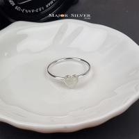 ราคา แหวนประจำวันเกิด Heart Shape Ring รูปหัวใจ ติดหินแท้ นิล มุก ลาพิส เทอควอยซ์ มูนสโตน แหวนเงินแท้ 92 5 (17657421184)