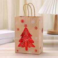 ราคา 12ชิ้นกระดาษสีคราฟท์คริสต์มาสถุงซานตากวางเกล็ดหิมะกระเป๋ากระดาษพกพาสีน้ำตาลของขวัญต้นคริสต์มาส (20747447726)