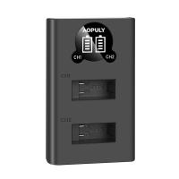 ราคา Aopuly ของแท้สำหรับ GoPro MAX แบตเตอรี่ LED ชาร์จคู่สำหรับ GoPro Max 360กล้องแอคชั่นอุปกรณ์เสริมแบตเตอรี่ Go Pro (21170144978)