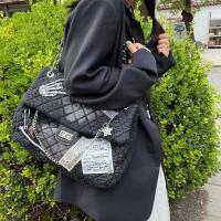 ราคา การเดินทางแปดครั้งฤดูใบไม้ร่วงและฤดูหนาวความจุมากแบบใหม่ฟอกสีเข้มแบบใหม่รูปสี่เหลี่ยมขนมเปียกปูนกระเป๋าสะพายไหล่ผ้ายีนส์กระเป๋าสะพายข้างทุกวัน (20626139823)