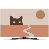 ราคา ผ้าคลุมกันฝุ่น LCD TV ลายแมวเหมียวสไตล์ญี่ปุ่น55นิ้วผ้าคลุม65นิ้ว75นิ้วผ้าคลุมจอโค้งแบบแขวน (13383157084)