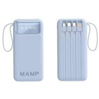 ราคา พร้อมส่ง MAMP พาวเวอร์แบงค์พกพา แบตสำรอง 30000 mAh power bank พาวเวอร์แบงค์ ชาร์จเร็ว หน้าจอเป็น LED มีสายพกพาในตัว สามารกเปีดไฟฉายได้ พกพาสดวกสบาย บนขื้นเคื่องบินได้ มีให้เลือกทังหมด 4 สี ดำ ขาว ม่วง