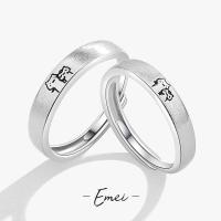 ราคา Personality Cute Kitten Open Ring Two Little No Guess Couple Ring Brushed Cat Couple Men And Women Pair Ring (20004292553)