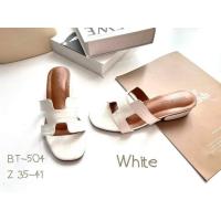 ราคา รองเท้าแตะผู้หญิง รองเท้าลำลองผู้หญิง หน้าHermes แบรนด์Niwa Shoes รุ่น BT 504ส้นสูง 1 นิ้วค่ะ (16137941991)