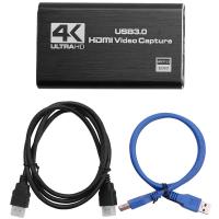 ราคา Audio Video Capture Card 4K USB 3 0 Capture Adapter Video Converter for Gaming Streaming Live Broadcast Video Recording (21164541695)