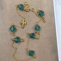 ราคา Tory Burch Candy Green Square สร้อยคอยาวฤดูใบไม้ร่วงใหม่เสื้อกันหนาว Chain high quality (17110274364)