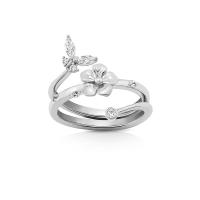 ราคา Jewellista แหวนดอกไม้และผีเสื้อ Farah เงินแท้ 925 ประดับพลอย CZ (16527357140)