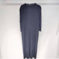 ราคา Miyakeเดรสอัดพลีทผู้หญิงฤดูร้อน ไตล์เกาหลี คอตั้ง แขนยาวเดรสใส่สบายๆ เดรสงานคุณภาพBasicเสื้อคอเต่า3 4แขนยาวAesthetic (6217176893)