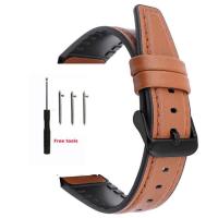 ราคา Aotelayer สายอเนกประสงค์แบบแบนราบพร้อมสายนาฬิกาหนังแท้20มม 22มม 24มม สายหัวเข็มขัดเหล็กสี่เหลี่ยมสำหรับ HUAWEI GT สำหรับ Galaxy Watch 3 4 5สำหรับเกียร์ S2 S4 S3 (16961403243)