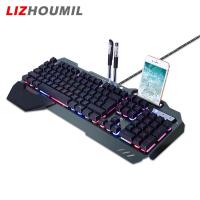 ราคา LIZHOUMIL Gaming Keyboard With RGB Colorful Backlit Keyboard Wired Mechanical Feel Keyboard For Laptop PC Gamer (20724461108)