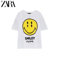 ราคา เสื้อยืดคุณภาพดี เสื้อยืดโอเวอร์ไซส์Zara T shirt camiseta smiley happy collection แท้ S 5XL (20384926451)