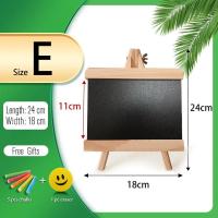 ราคา 5รูปแบบ Mini Chalkboard เดสก์ท็อปกระดานดำไม้สนกรอบตาราง Black พร้อมขาตั้งสำหรับ Memu วาด Bulletin บอร์ด (21170399920)
