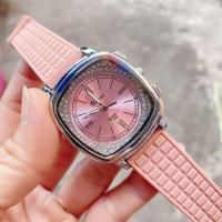 ราคา นาฬิกาสายยางสไตล์ปาเต๊ะ ล้อมเพชร กันน้ำ (16860038274)