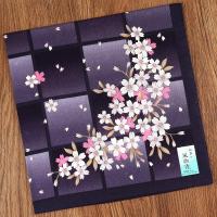 ราคา ผ้าเช็ดหน้าผ้าฝ้ายแท้จากญี่ปุ่นสำหรับผู้หญิงผ้าคอตตอนแท้พิมพ์ลายดอกไม้ผืนใหญ่ผ้าโพกหัวลายดอกซากุระสไตล์ญี่ปุ่นผ้าโพกหัวชั้นเดียวผ้าเช็ดเหงื่อผ้าเช็ดหน้า (21101101585)