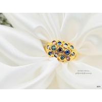 ราคา ManeeNopparut มณีณพรัช แหวน นพเก้า พลอยซีก รุ่น RW027 (117124402)