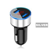 ราคา 12 24V 3 1A Dual USB Car Charger ที่ชาร์จแบตในรถ 2 พอร์ตจอแสดงผล LCD Car Charger Adapters สำหรับ Samsung Xiaomi Huawei Fast ชาร์จแรงดันไฟฟ้า ที่ชาร์จมือถือ (10932030433)