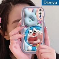 ราคา เคส Dienya สำหรับ Huawei P20 P20 Pro ลายการ์ตูนดอกไม้3D เคสมือถือกันกระแทกแบบใสนิ่มลายคลื่นโดเรมอน (19432227093)