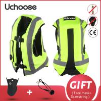 ราคา UCHOOSE Motorcycle Airbag Vest Motorcycle Life Jacket Reflective Safety Motocross Racing Riding Air bag System CE Protector (12724464855)