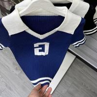ราคา FS20 เสื้อคอปกไหมพรม ตัดขอบสี เสื้อแฟชั่น เสื้อไหมพรม เเขนสั้นคอปก เสื้อครอปสไตล์เกาหลี (19797173405)