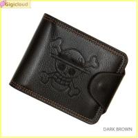 ราคา Gigicloud Men Short Wallet Pu Leather Cartoon One Piece Multi functional Coin Purse With Magnetic Buckle (21286490728)