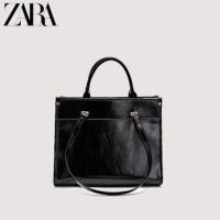 ราคา ZARAˉ ความจุมากสำหรับผู้หญิงกระเป๋าสะพายไหล่2023ฤดูใบไม้ร่วงและฤดูหนาวใหม่เนื้อสัมผัสแบบพรีเมี่ยมย้อนยุคกระเป๋าถือขนาดใหญ่ UNIQLO MIZUNO FL P (20682004063)