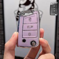 ราคา กล่องกุญแจ Volkswagen สำหรับ VW ฝาครอบกุญแจ Golf Polo Arteon passat beetle tiguan skoda พวงกุญแจสำหรับกุญแจรีโมท vw กล่องกุญแจพลิก vw (20386939370)