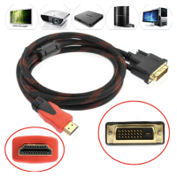ราคา 1 5 M ความเร็วสูง HDMI Dvi Audio สาย 5FT DVI D ชาย HDMI FNRG สาย (1529762664)