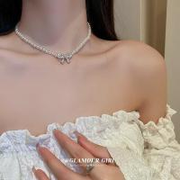 ราคา เครื่องประดับ สร้อยคอโชคเกอร์ จี้ลูกปัดไข่มุก และผีเสื้อ สีสันสดใส แฟชั่นคู่รัก สําหรับผู้หญิง (20045927964)