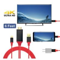 ราคา การเชื่อมต่อโทรศัพท์มือถือคอมพิวเตอร์จอทีวีสายโปรเจคเตอร์ Typec To Hdm i พร้อมตัวสายเคเบิลพลังงาน (16993349353)