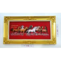 ราคา สินค้าแนะนำมาใหม่กรอบหลุยส์ทองใส่ผ้ากำมะหยี่อย่างดีภาพม้าแปดเซียนขนาดภาพ12X27นิ้วขนาดรวมกรอบ18X33 นิ้วใส่แผ่นอะคริลิกอย่างดีทนทานตกไม่แตกดีกว่ากระจก (2958304038)