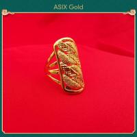 ราคา ASIX GOLD แหวนทองแท้ แหวนทอง แหวนผู้หญิง ทอง 24K ไม่ดำ ไม่ลอก สามสไตล์ แฟชั่นสวยๆ ราคาถูก (17395329037)