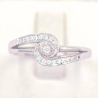 ราคา Lucky Gems แหวนเม็ดเดี่ยวก้านบิด เงินแท้92 5 เพชร CZ เกรด Premium เล่นไฟดี ชุบทองคำขาว LKM729 (18259322845)