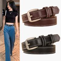 ราคา เข็มขัดผู้หญิง เข็มขัดกางเกงหัวเข็มขัดย้อนยุคแบบเรียบง่าย (4890876478)