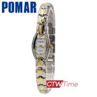 ราคา Pomar นาฬิกาข้อมือผู้หญิง สายสแตนเลส รุ่น PM63519AG0202 สองกษัตริย์ หน้าปัดขาว (7973045709)