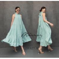 ราคา ส่งเร็ว เดรสแขนกุด แพทเทรินน่ารักถูกใจสาวๆแน่นอน มีดีเทลคอกุ๊นระบาย ช่วงตัวแต่งต่อผ้า7ชั้น ไล่ระดับเป็นทรงA เนื้อผ้าดีใส่สบาย น่ารักเก๋ๆพริ้วๆ โดนใจทุกสี 4สี ชมพู ม่วง เขียวมิ้น กากี (14345307453)