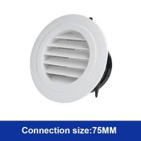 ราคา Exterior Wall Air Vent Grille Plastic Round Air Exhaust Vent Grille Ducting (14676291177)