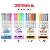ราคา Zebra mildliner set 5 I ปากกาไฮไลท์ข้อความเซต 5 ด้าม (19151690531)