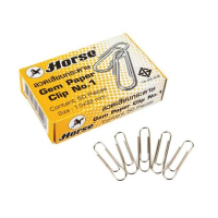 ราคา HORSE ตราม้า คลิปหนีบกระดาษ เบอร์ 1 ชนิดกลม ขนาด 32 มม ลวดเสียบกระดาษ ผลิตจากเส้นลวด ชนิดพิเศษ ไม่ทำให้กระดาษเสียหาย LP HOME CAR (17798040762)