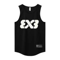 ราคา สไตล์ x เสื้อกล้ามบาสเก็ตบอลชุดฝึกออกกำลังกายแขนกุดแบบหลวมๆเสื้อลำลองยอดนิยมแมทช์ลุคง่าย ins (19806814481)