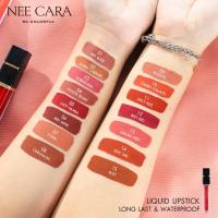 ราคา ลิป พร้อมส่ง ถูก ของแท้ N976 ลิปจุ่มเนื้อแมทกันน้ำ Nee Cara Water Shine Liquid Lipstick (7441301385)