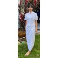 ราคา เสื้อลูกไม้ปักฉลุ เสื้อลูกไม้คอจีน เสื้อลูกไม้คอจีนแขนสั้น เสื้อลูกไม้ คอจีน ผ้าถุงลูกไม้ ไม่อัดกาว แยกชิ้น ผ้าลูกไม้ (20948898498)