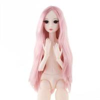 ราคา 60CM BJD Doll 13 4D Eyes 20Movable Joints White Skin Nude Rose Gold Black Straight Hair Fashion Dress Up Body Girl Gift DIY Toy (13599619879)