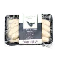 ราคา Sloanes Sausages Chicken Thyme 500g Frozen Fresh Shipping (21294427681)