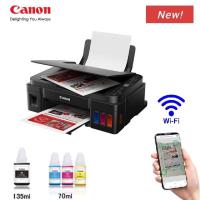 ราคา เครื่องปริ้นเตอร์ไร้สายWIFI พิมพ์ สแกน ถ่ายเอกสาร CANON PIXMA แบบแทงค์หมึกเติม รับประกันศูนย์ไทย (19900156638)