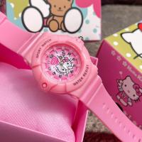 ราคา นาฬิกาของเด็ก นาฬิกาเด็กหญิง คิตตี้ มาใหม่ สีชมพูน่ารัก ระบบควอตซ์ สายยาง หน้าปัด 40MM พร้อมกล่องสุดน่ารักฟรี (15087452057)