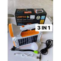 ราคา LAMPTAN โคมไฟพร้อมไฟฉายพลังงานแสงอาทิตย์ 150W รุ่น EVO แสงเดย์ไลท์ ชาร์จด้วยสาย USBได้ รหัส 1010271 (16088270686)