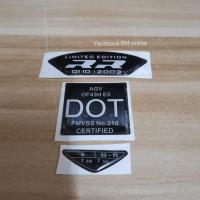 ราคา จัดส่งฟรี โลโก้ไซส์ หมวกกันน็อค AGV pista GP RR สติ๊กเกอร์ Size หมวกกันน็อค Made in Italy DOT สติ๊กเกอร์ด้านหลัง หมวกกันน็อค อุปกรณ์เสริม อะไหล่หมวก (11056376440)