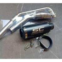 ราคา คอท่อ ปลายท่อ New R15 ปี 2017 21 MT 15 XSR155 คอท่อ สแตนเลส ขนาด 2 นิ้ว พร้อมปลายท่อ เอซซี (21216408897)